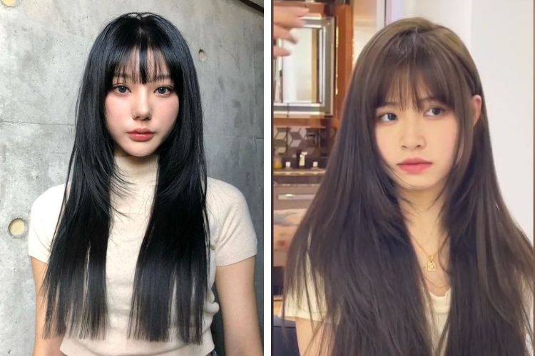 Kiểu tóc mái ngố nữ đẹp Kiểu tóc mái ngố nữ đẹp