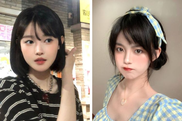 tóc ngắn mái ngố Hàn Quốc tóc ngắn mái ngố Hàn Quốc