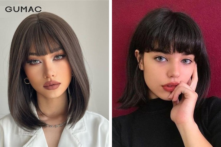 Kiểu tóc vic đẹp cho nữ với mái ngang Kiểu tóc vic đẹp cho nữ với mái ngang