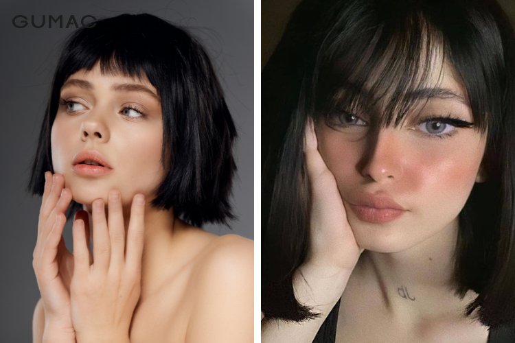Kiểu tóc vic đẹp cho nữ mix cùng mái thưa Kiểu tóc vic đẹp cho nữ mix cùng mái thưa
