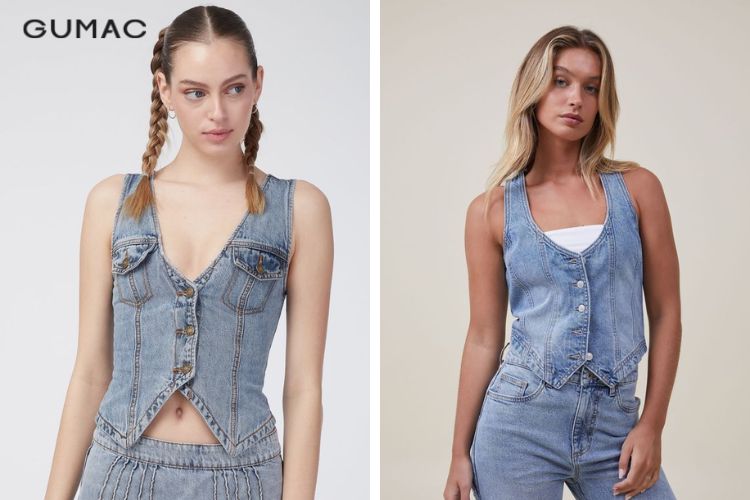 Phối trang phục denim theo phong cách tông xuyệt tông