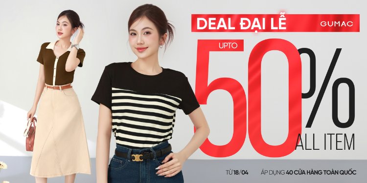 GUMAC Sale off voi nhieu item hot trend khong the bo lo