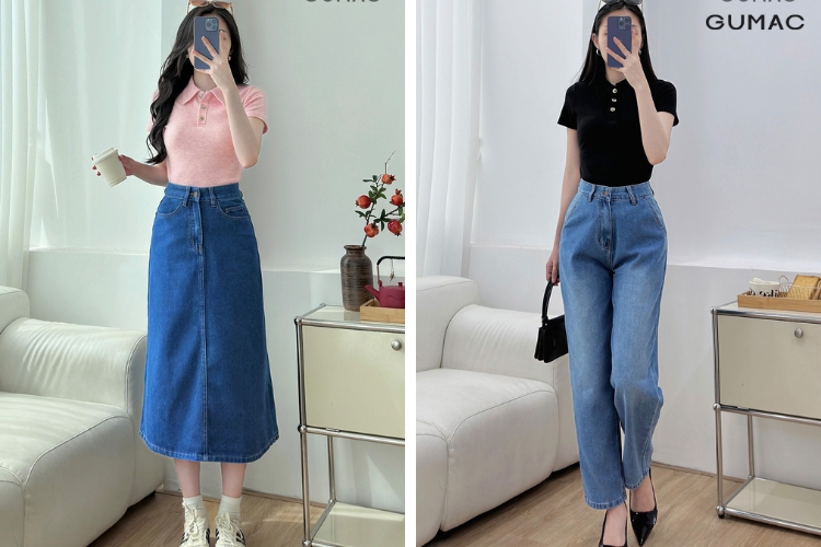 Ứng dụng của vải jeans trong thời trang