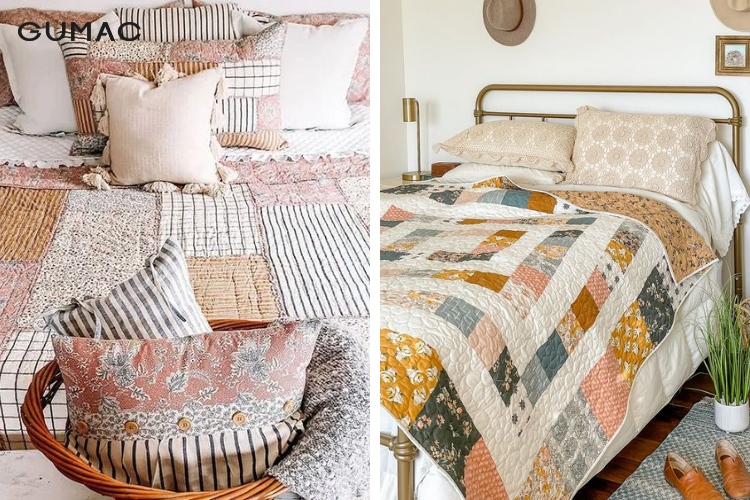 Dùng vải quilt làm chăn ga nệm