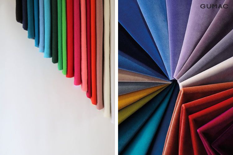 vai su co nhieu mau sac bat mat