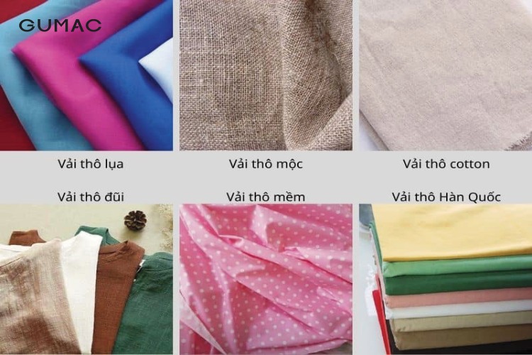 Các loại vải thô và ứng dụng đa năng trong cuộc sống