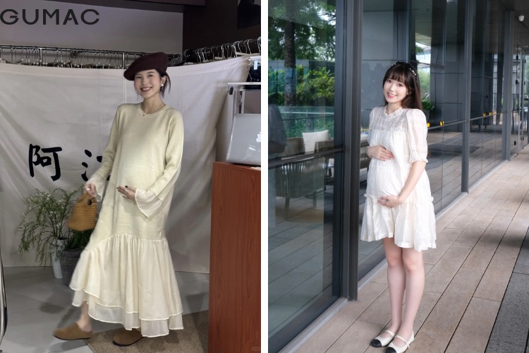 vay suong duoi ca cho ba bau