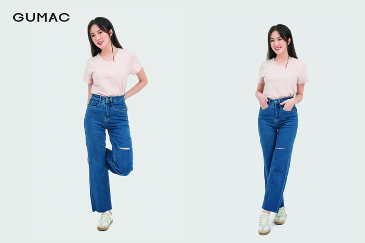 Quần jean basic tạo outfit cực chất