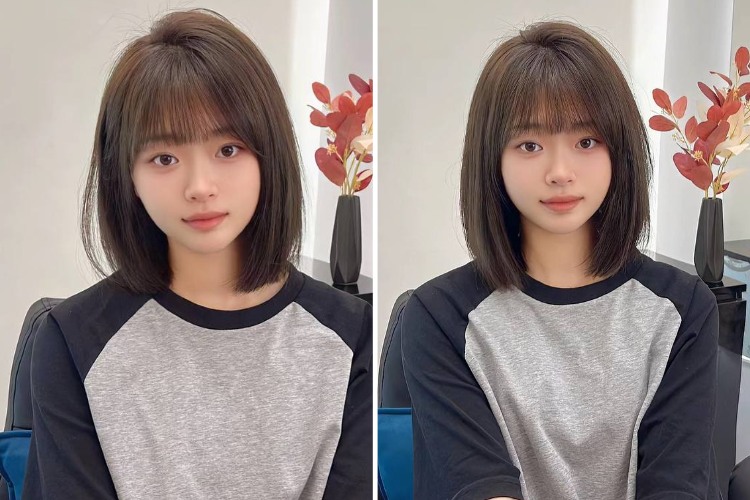 bob nu ngan nhuom mau nau