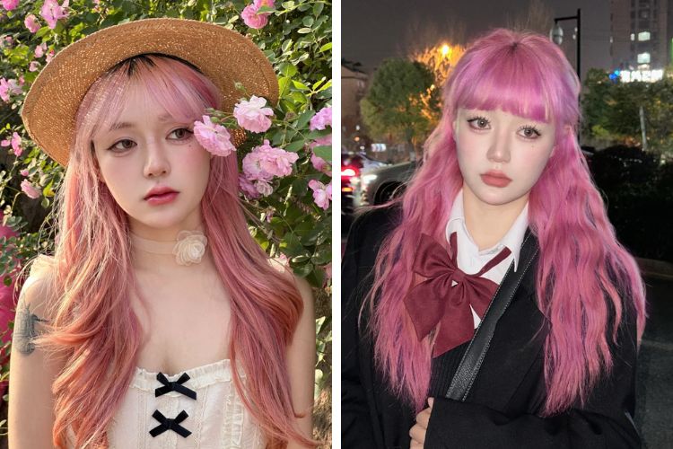 cach nhuom toc hong pastel