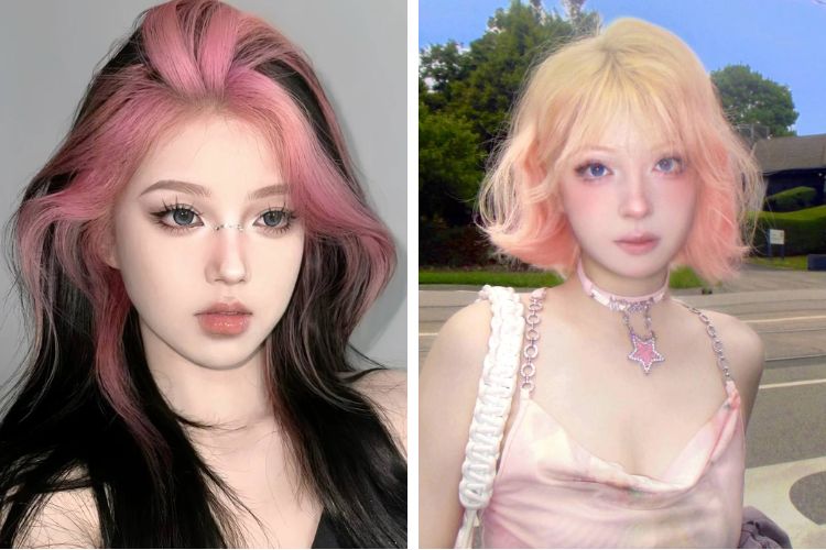 toc 2 light mau hong pastel