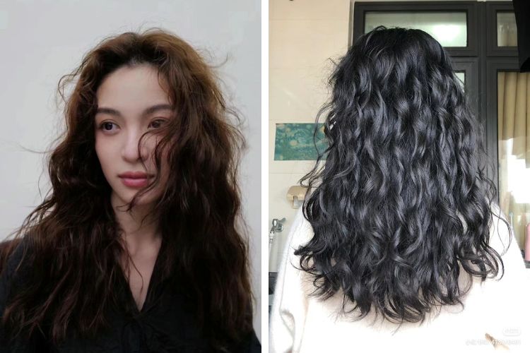 toc uon gon song duoi lon nho