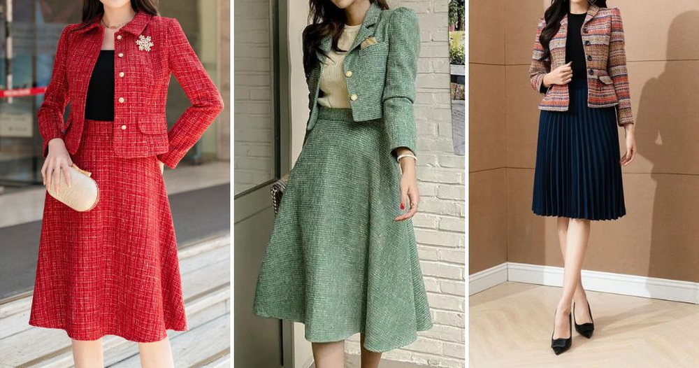 Chất liệu dạ tweed tôn vinh trọn vẹn vẻ đẹp vương giả và nâng tầm đẳng cấp