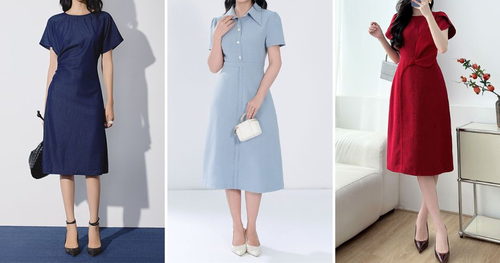 Váy dáng suông giải quyết triệt để nỗi lo lộ khuyết điểm và mang lại sự tự do