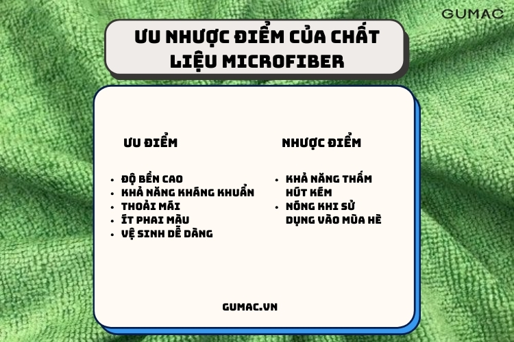 Uu nhuoc diem cua chat lieu microfiber Uu nhuoc diem cua chat lieu microfiber