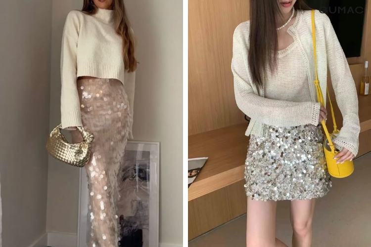 chan vay lam bang sequin