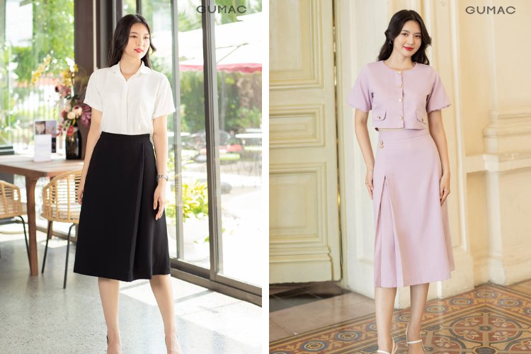 Gợi ý outfit với váy A xếp ly cho nàng đi Văn Miếu