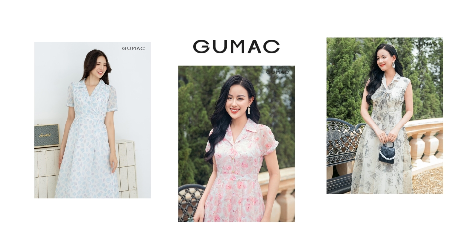 Váy đầm nữ đẹp kiểu dáng tay ngắn phối nơ thời trang GUMAC mẫu mới DB409(  có hình mẫu thực tế) | Lazada.vn
