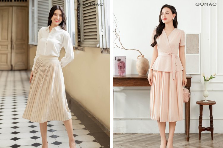 Gợi ý phối váy dập ly đi Văn Miếu