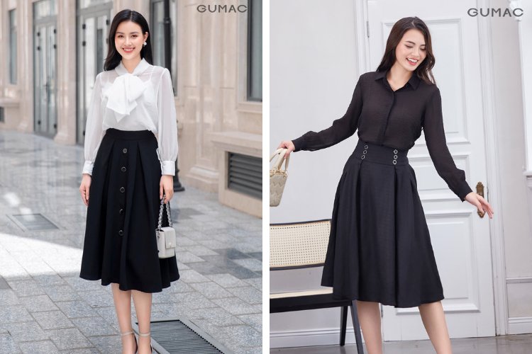 Gợi ý cách phối váy xòe cho nàng đi Văn Miếu